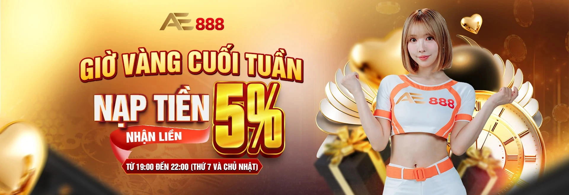 Banner giới thiệu AE888 về casino, slot, bắn cá và giải trí trực tuyến